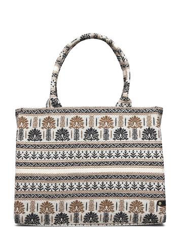 DEPECHE Shopper Bags Totes Cream DEPECHE