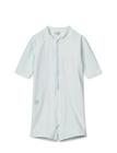 Liewood Max Seersucker Shortsleeve Swim Jumpsuit Swimwear Uv Clothing Uv Suits Blue Liewood