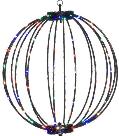 Led-valopallo moniväri 50 cm 264 led