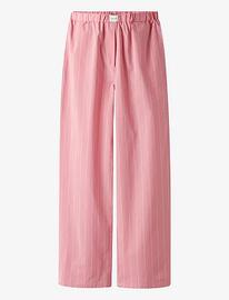 LMTD Nlfhelles Poplin Wide Pant Bottoms Trousers Pink LMTD