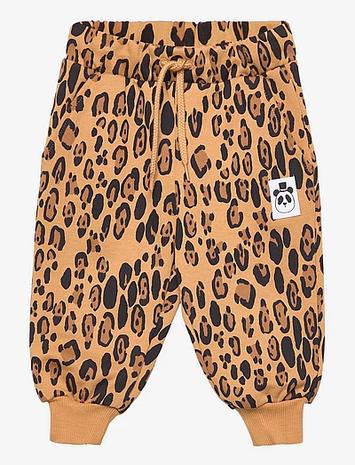 Mini Rodini Basic Leopard Sweatpants Bottoms Sweatpants Multi/patterned Mini Rodini