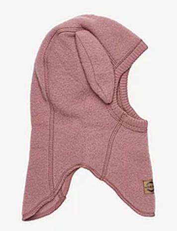 mikk-line Wool Fullface W Bunny Ears Accessories Headwear Balaclava Pink Mikk-line
