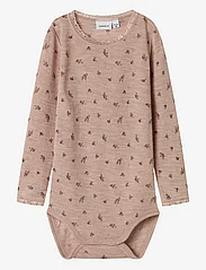 name it Nmfwang Wool Needle Ls Body Bodies Long-sleeved Multi/patterned Name It