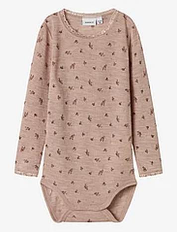 name it Nmfwang Wool Needle Ls Body Bodies Long-sleeved Multi/patterned Name It