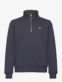 GANT Shield Half Zip Sweatshirt Tops Sweat-shirts & Hoodies Sweat-shirts Grey GANT