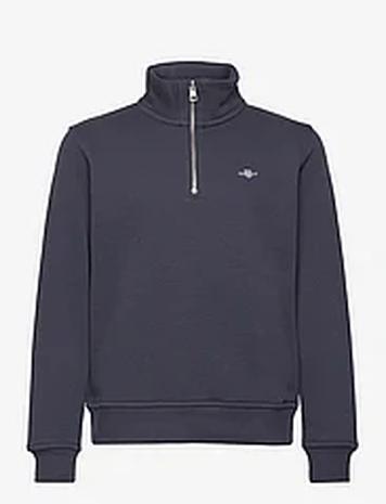 GANT Shield Half Zip Sweatshirt Tops Sweat-shirts & Hoodies Sweat-shirts Grey GANT