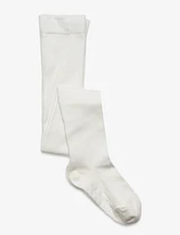 Lindex Tights Sg H Plain Knitted Sukkahousut White Lindex