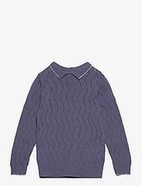 FUB Baby Pointelle Blouse Tops Knitwear Pullovers Beige FUB
