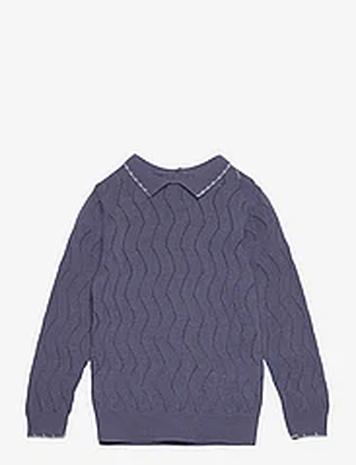 FUB Baby Pointelle Blouse Tops Knitwear Pullovers Beige FUB