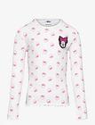 Minnie Mouse Tshirt Tops T-shirts Long-sleeved T-shirts Cream Minnie Mouse