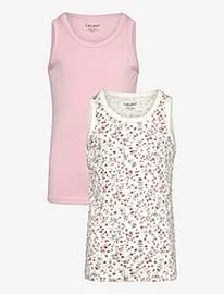 CeLaVi Undershirt 2-Pack Tops T-shirts Sleeveless Pink CeLaVi
