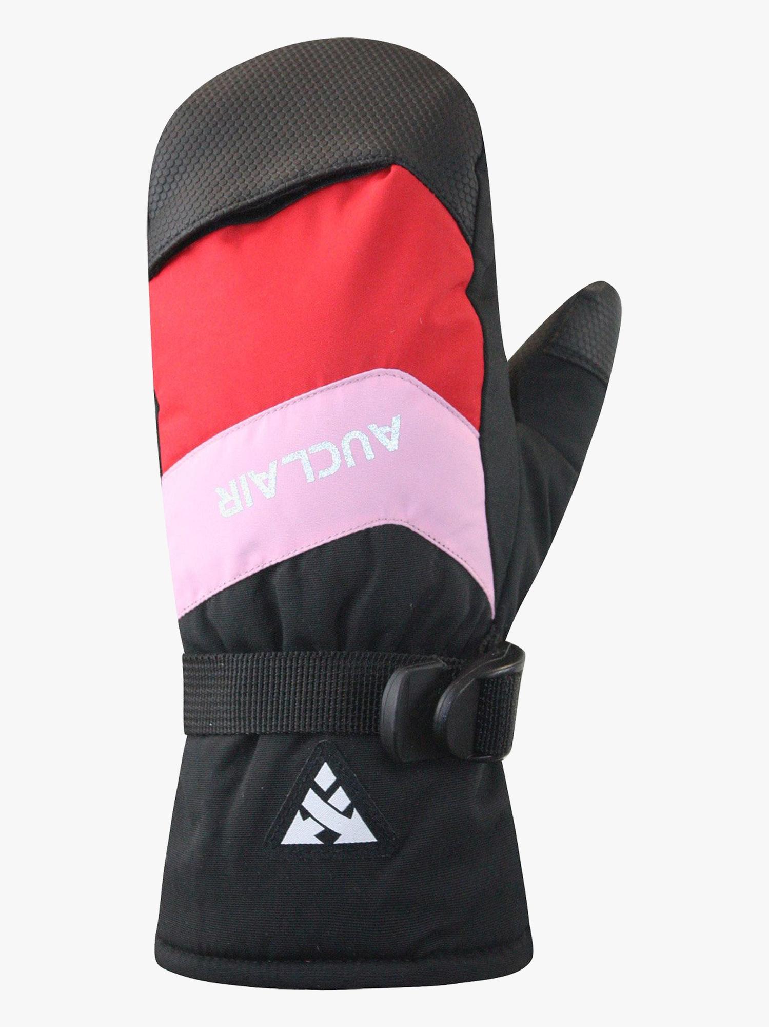 Auclair Frost JR Softshell Rukkaset, Black/Pink/Red, S