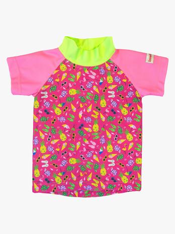 ImseVimse UV T-Paita, Pink Beach Life 62-68