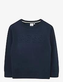 BOSS Pullover Tops Knitwear Pullovers Navy BOSS