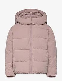 Mango Hood Quilted Coat Toppatakki Pink Mango