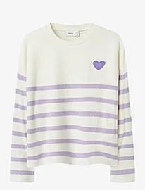name it Nkfline Ls Knit Ps Noos Tops Knitwear Pullovers Multi/patterned Name It