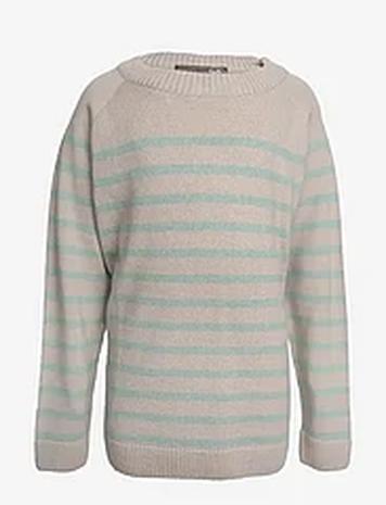 Hanevild Bertil Blouse Tops Knitwear Pullovers Beige Hanevild
