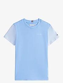 Tommy Hilfiger U Mini Corp Logo Tee Ss Tops T-shirts Short-sleeved Blue Tommy Hilfiger