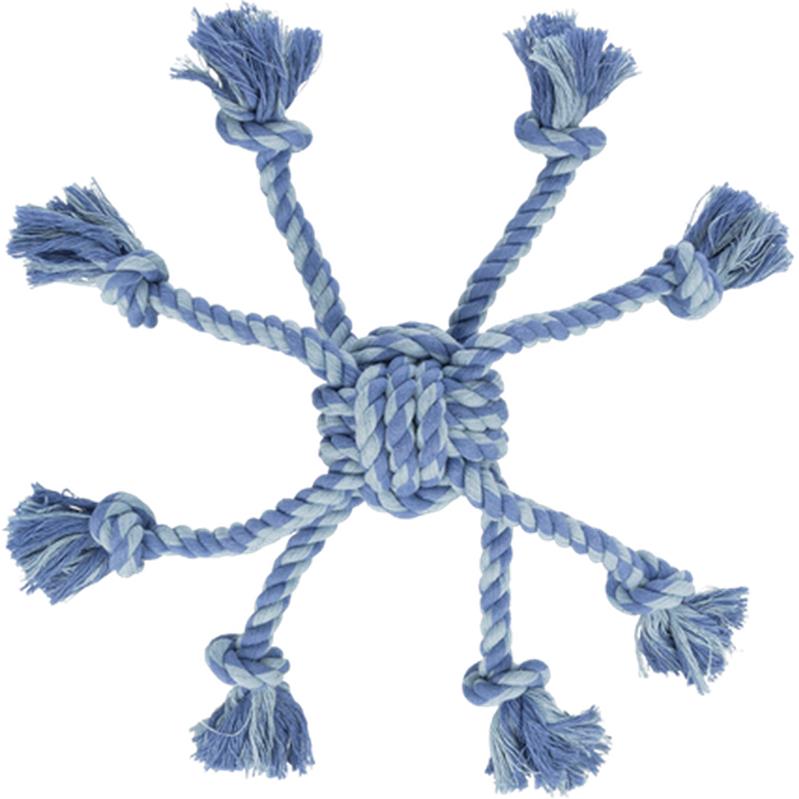 Trixie Rope Toy with Woven-in Ball ø 7 cm assorted colours