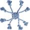 Trixie Rope Toy with Woven-in Ball Mix 44 cm Ø 7 cm – kuva 1