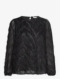 A-View Elini Blouse Tops Blouses Long-sleeved Black A-View