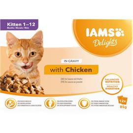 Iams Delights Multipack Kitten Gravy 12x85g*6