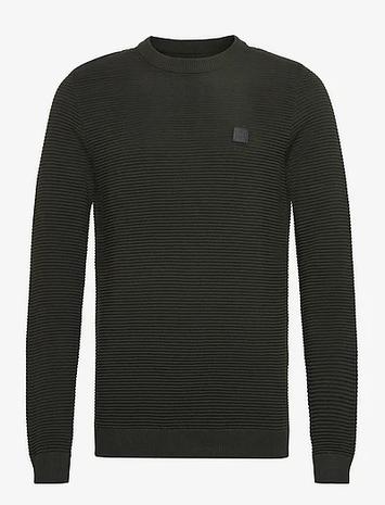 Solid Sdvalencia Tops Knitwear Round Necks Black Solid