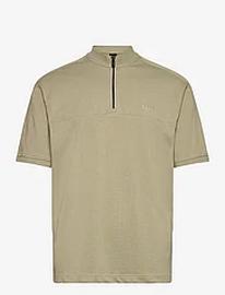 BOSS Pe_Mixed Tops T-shirts Short-sleeved Khaki Green BOSS