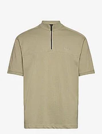 BOSS Pe_Mixed Tops T-shirts Short-sleeved Khaki Green BOSS