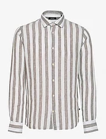 Matinique Mamarc Short Tops Shirts Linen Shirts Green Matinique