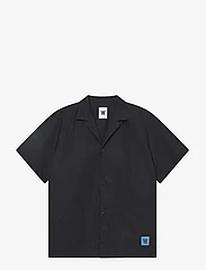 DOUBLE A BY W.W. Wwmumphry Tops Shirts Short-sleeved Shirts Black DOUBLE A BY W.W.