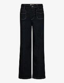 MOS MOSH Mmcolette Deluxe Jeans Bottoms Jeans Wide Navy MOS MOSH