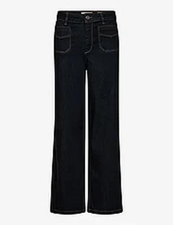 MOS MOSH Mmcolette Deluxe Jeans Bottoms Jeans Wide Navy MOS MOSH