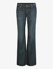 Weekday Nova Low Rise Slim Bootcut Leg Jeans Bottoms Jeans Boot Cut Blue Weekday