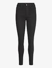 Gina Tricot Molly High Waist Jeans Bottoms Jeans Skinny Black Gina Tricot