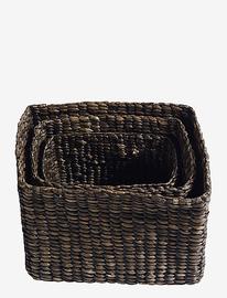 Muubs Kurv Keep It All S/3 Home Storage Storage Baskets Black Muubs