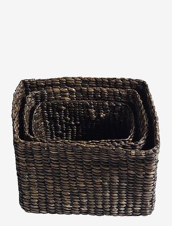 Muubs Kurv Keep It All S/3 Home Storage Storage Baskets Black Muubs