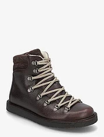 ANGULUS Boots - Flat - With Laces Shoes Boots Ankle Boots Laced Boots Brown ANGULUS