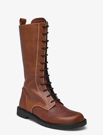 ANGULUS Boots - Flat - With Laces Shoes Boots Ankle Boots Laced Boots Brown ANGULUS