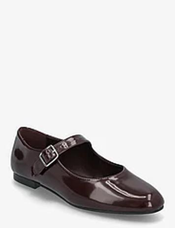Mango Patent Leather-Effect Ballet Flats Ballerinat Red Mango