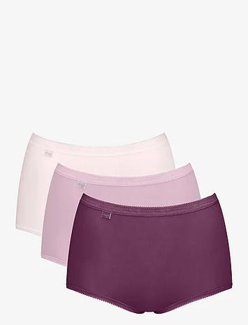 sloggi Sloggi Basic+ Maxi C3P Lingerie Panties High Waisted Panties Multi/patterned Sloggi