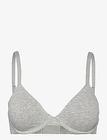 Organic Basics Core Unlined Demi Bra Lingerie Bras & Tops T-shirt Bras Grey Organic Basics