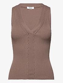 Reiss Lanette Vests Knitted Vests Brown Reiss