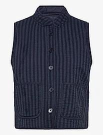 Lollys Laundry Cairoll Quilted Vest Vests Quilted Vests Navy Lollys Laundry