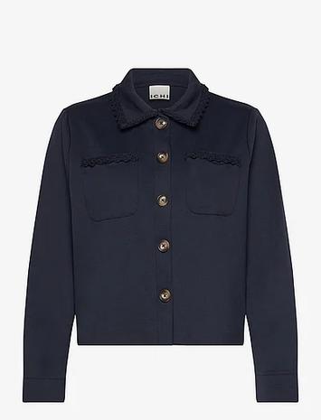 ICHI Ihsimonse Ja Outerwear Jackets Light-summer Jacket Navy ICHI