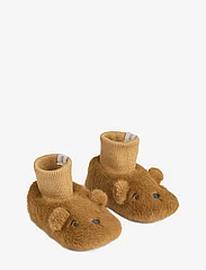 Liewood Beth Bear Plush Slipper Aamutossut Sisäkengät Brown Liewood