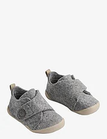 Wheat Indoor Shoe Fleecy Aamutossut Sisäkengät Grey Wheat