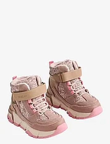 Wheat Bootie Muni Tex Talvikengät Tarroilla Purple Wheat