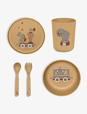 Nuuroo Marius Pla Dinner Set 5-Pack Home Meal Time Dinner Sets Yellow Nuuroo