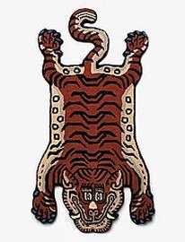 Bongusta Frankie Tiger Rug Small Home Textiles Rugs & Carpets Wool Rugs Multi/patterned Bongusta